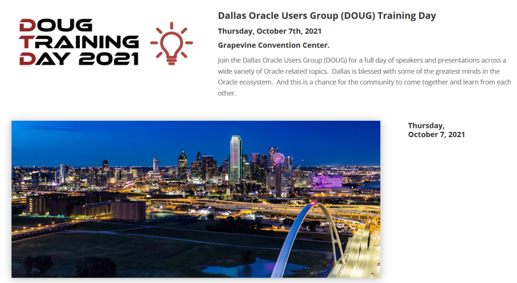 Dallas Oracle User Group
